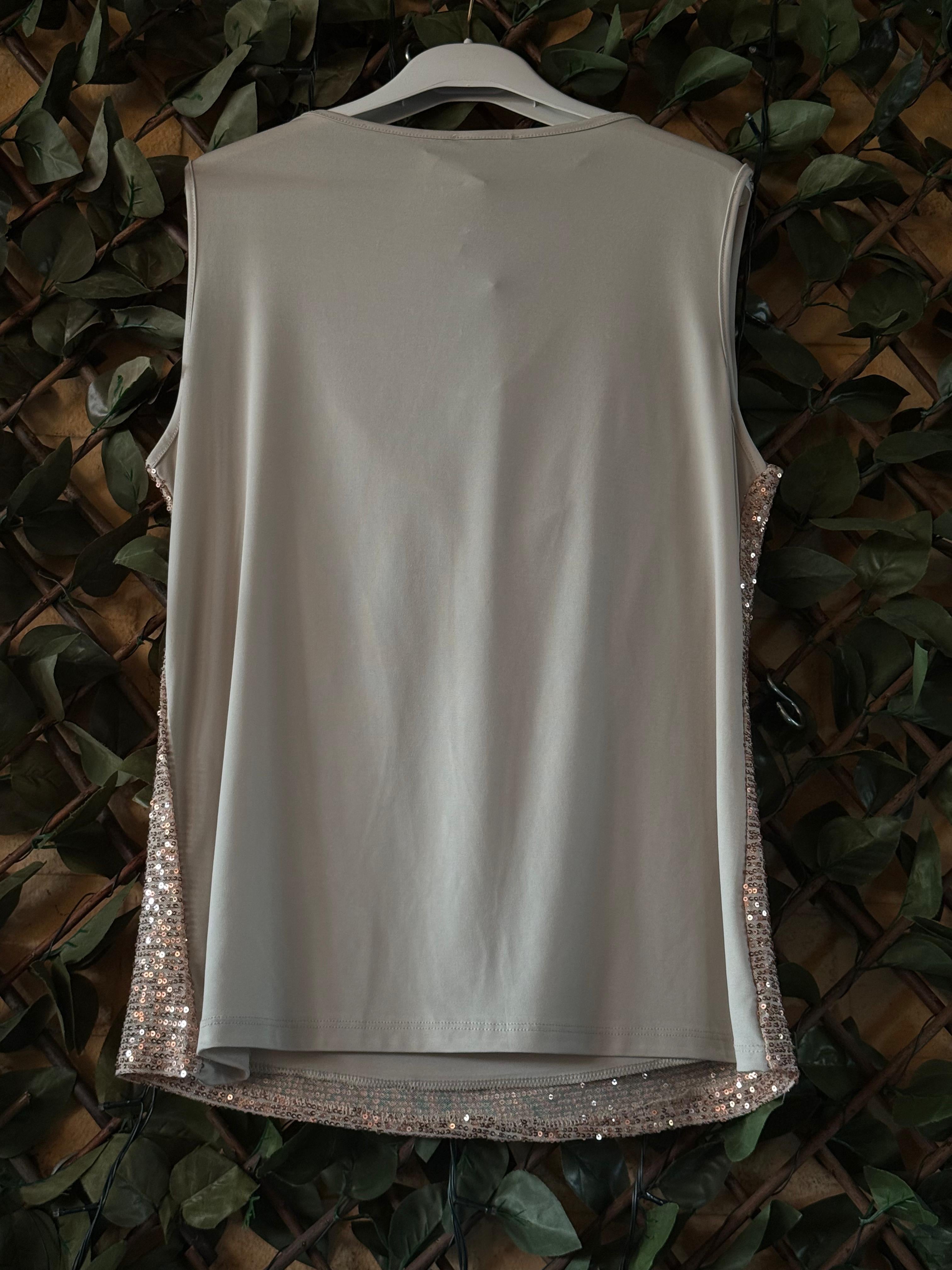 MAGLIA PAILLETTES SCOLLO A GRONDA