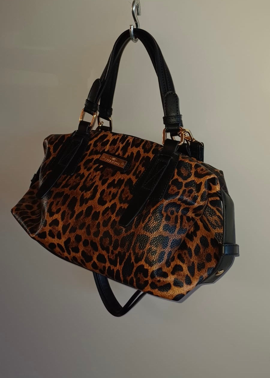 BORSA OVETTO ANIMALIER