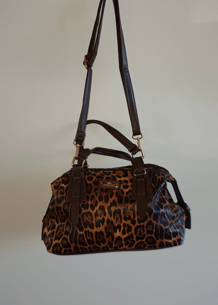 BORSA OVETTO ANIMALIER