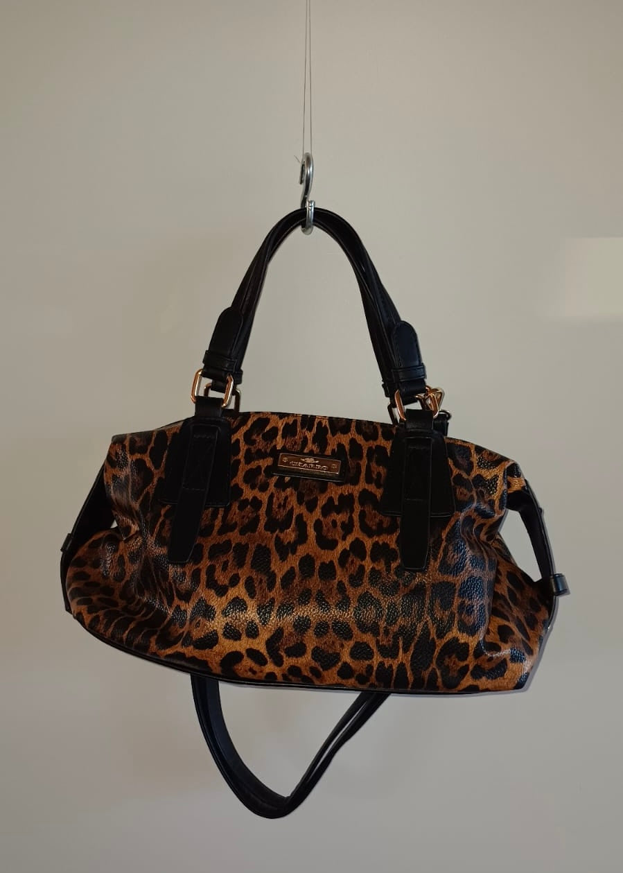 BORSA OVETTO ANIMALIER