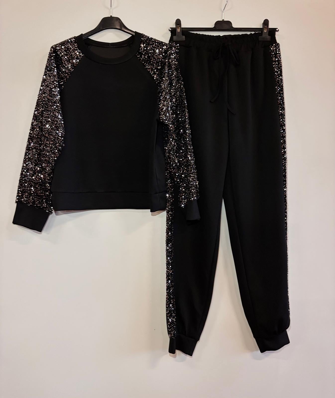 Tuta dettagli paillettes