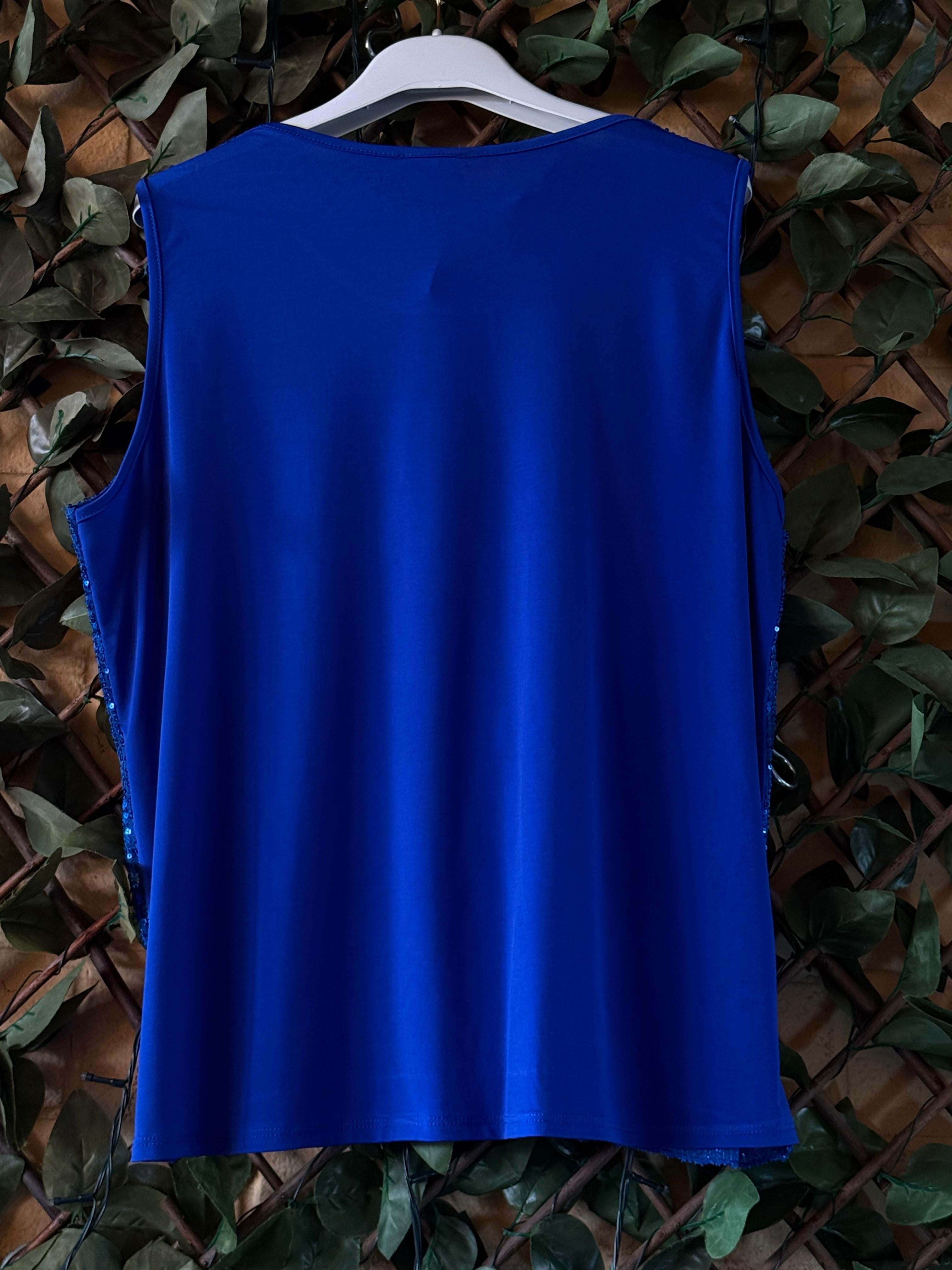 MAGLIA PAILLETTES SCOLLO TONDO