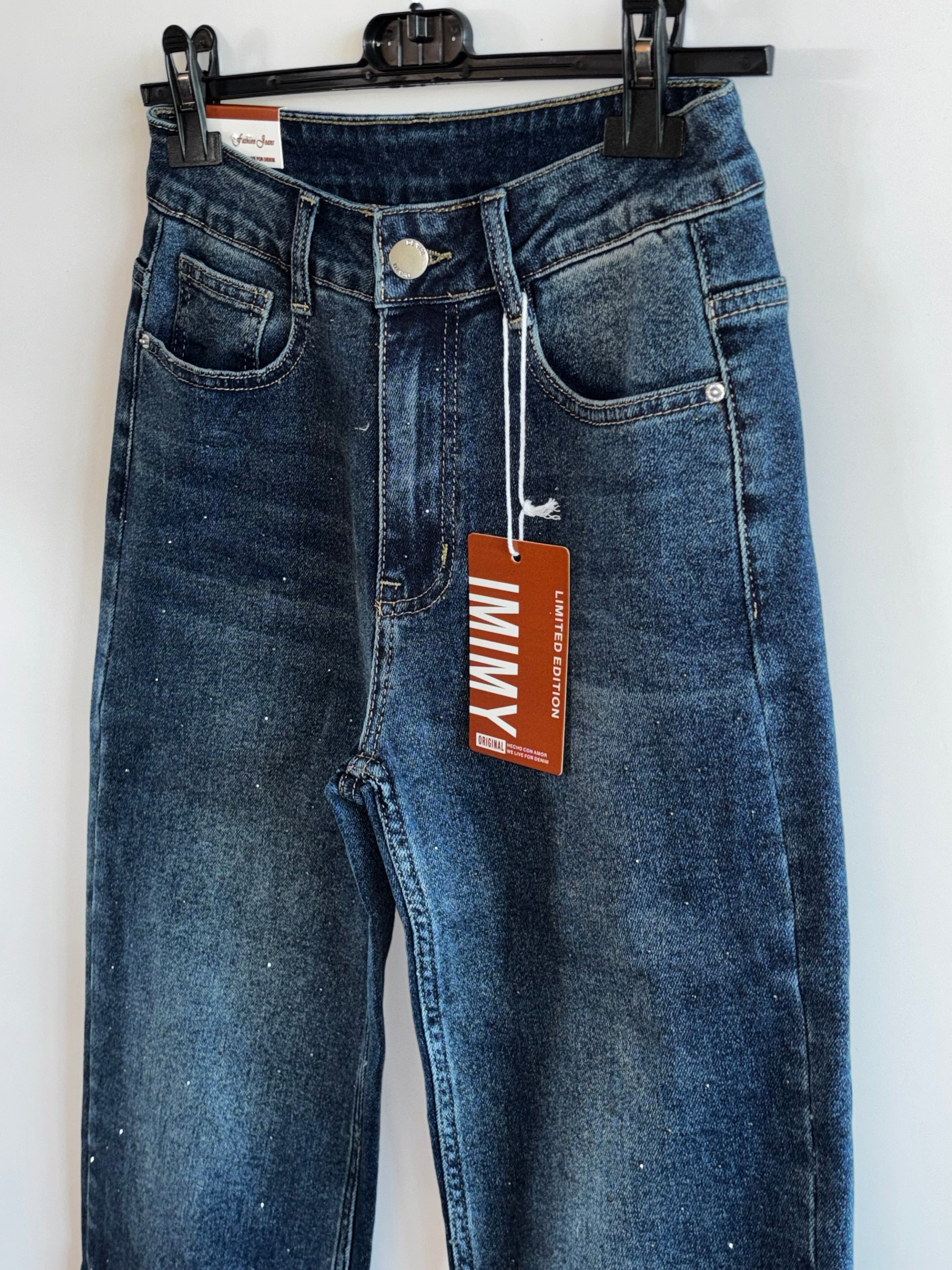 JEANS PALAZZO BRILLANTI