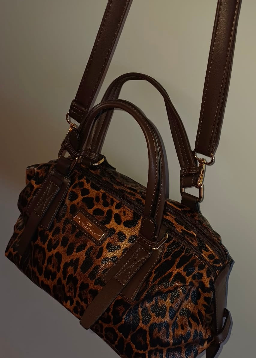 BORSA OVETTO ANIMALIER