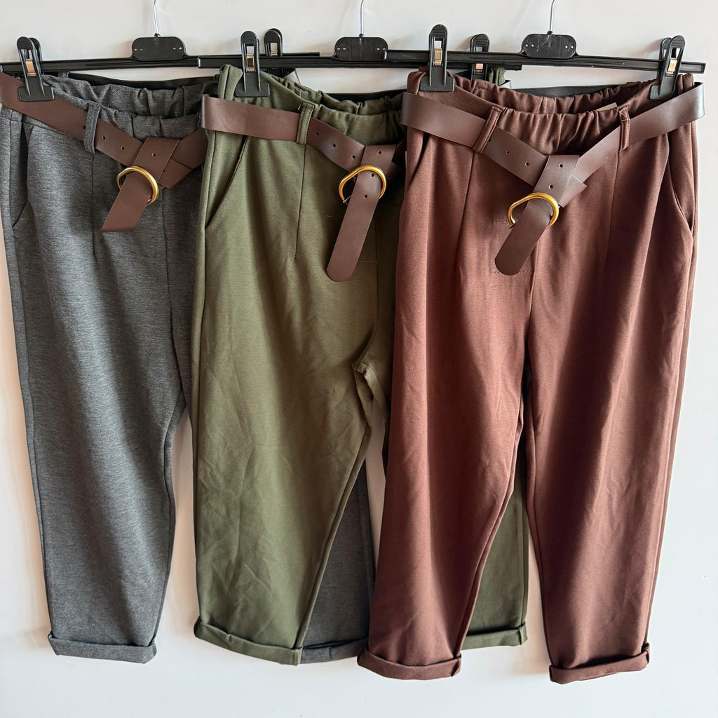 Pantalone Morbido Con Cinta