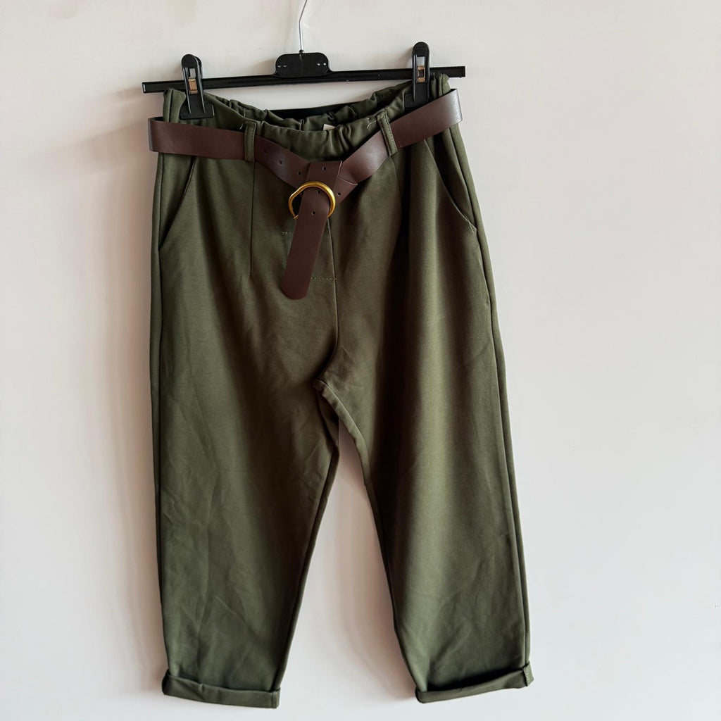 Pantalone Morbido Con Cinta