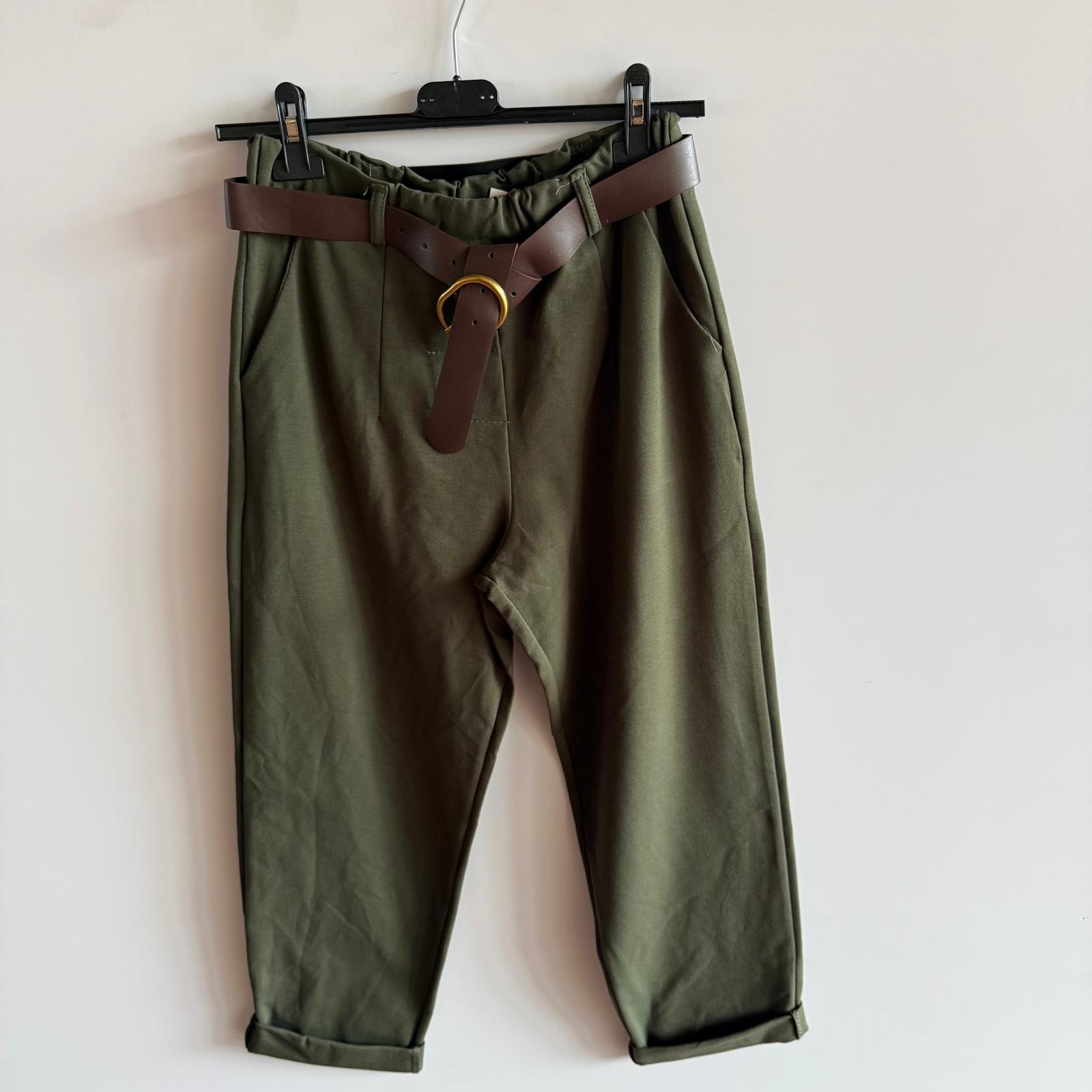 Pantalone Morbido Con Cinta