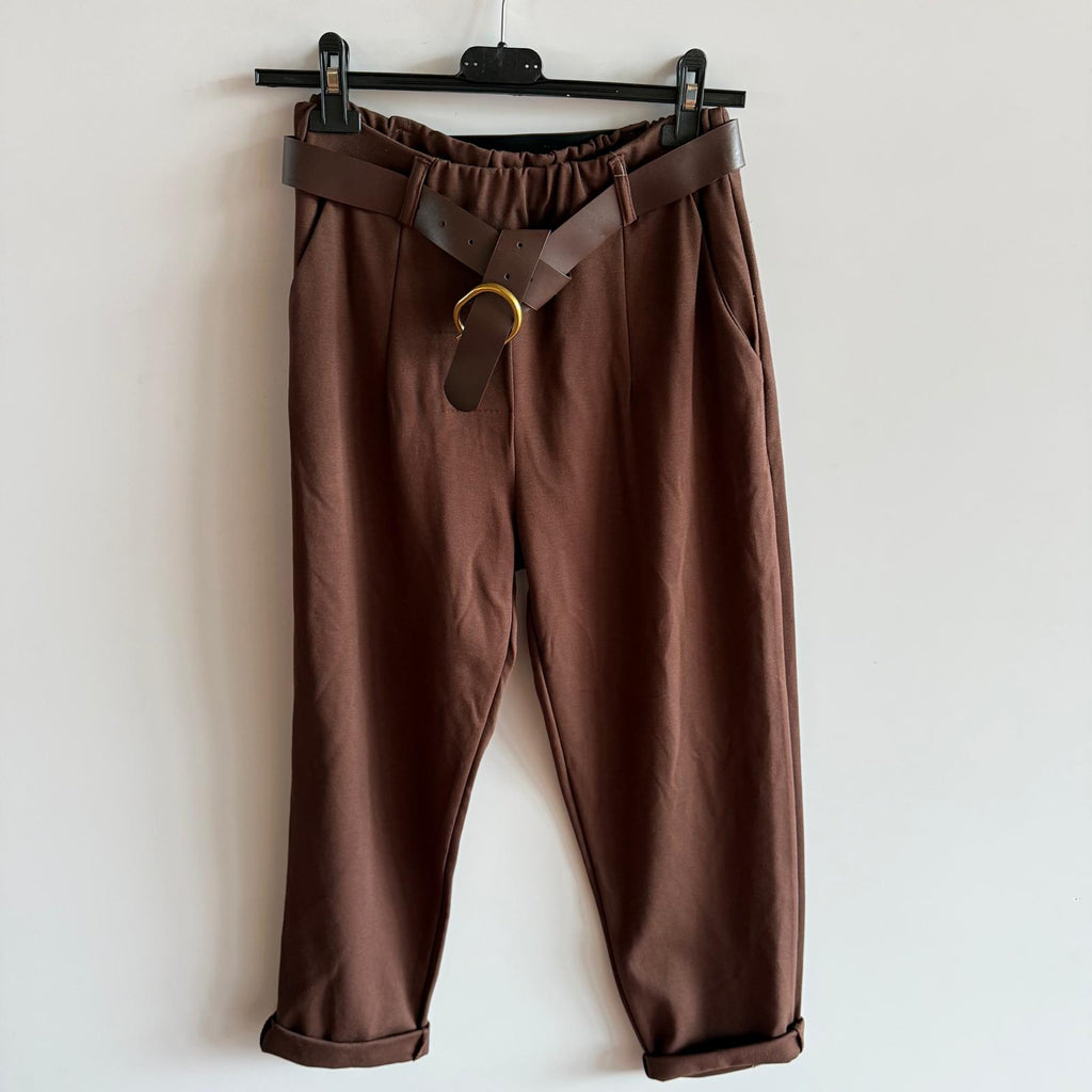 Pantalone Morbido Con Cinta
