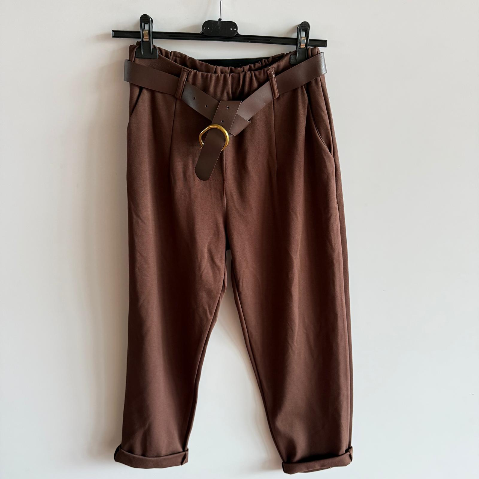 Pantalone Morbido Con Cinta