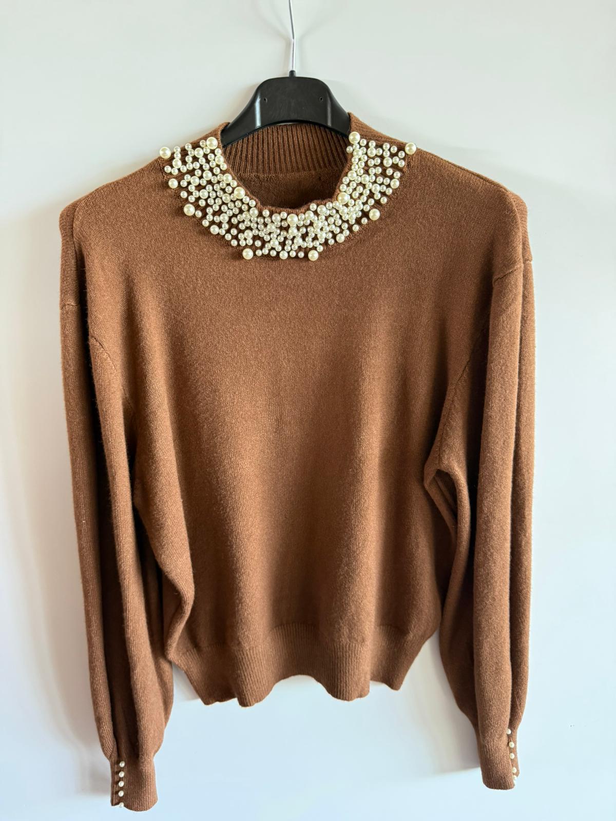 Maglioncino Dettaglio Perle