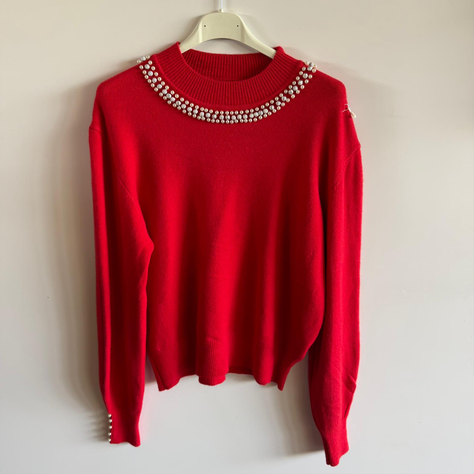 Maglioncino Dettaglio Perle